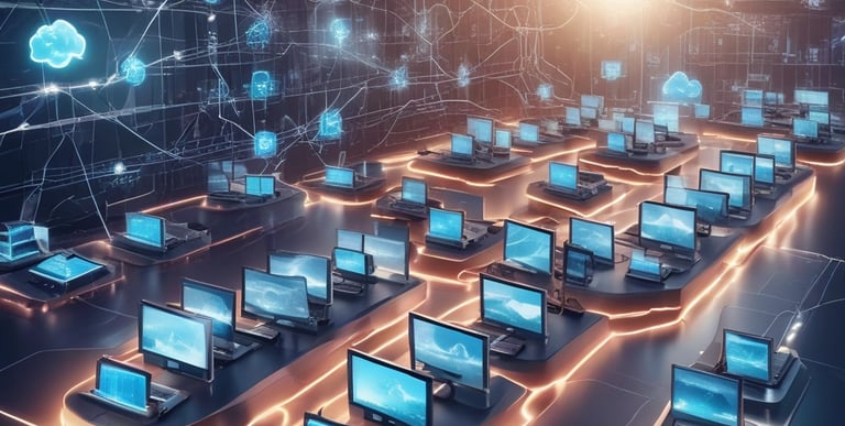 Close-up of a digital lock overlaying a network grid symbolizing cybersecurity.