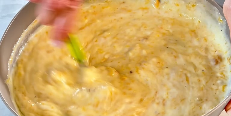 Mix the saute pumpkin with the bechamel sauce