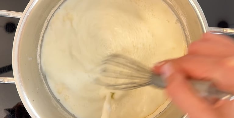 Prepare the bechamel