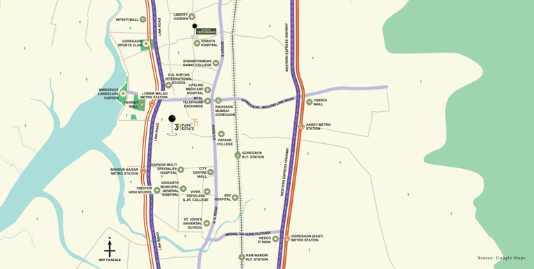 Amenities Chandak 34 Park Estate Goregaon East, Chandak 34 Park Estate, Yashwant Nagar, Goregaon West