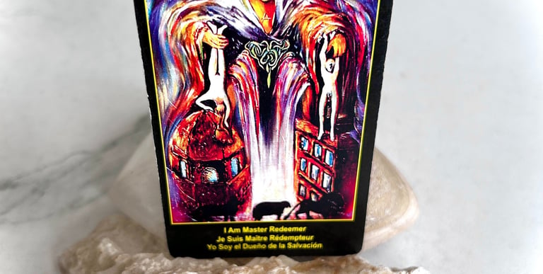 Spiritual growth with tarot card 12 The Hanging Man or Hanged Man Redemption and release 