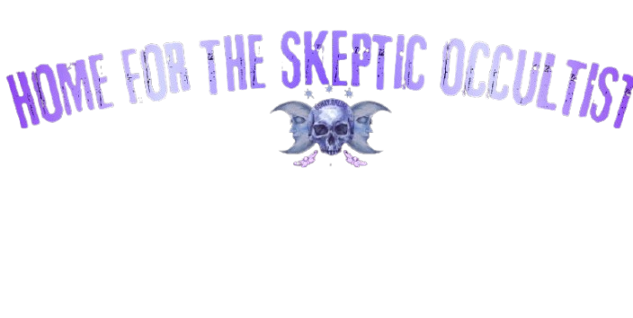 Skull and crecent moons similar to trple moon goddess symbol purple and indigo