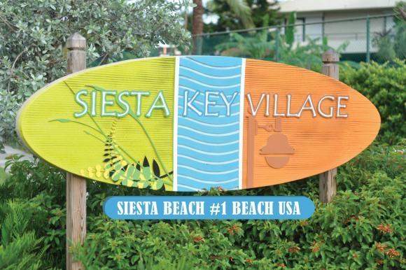 siesta key village sign