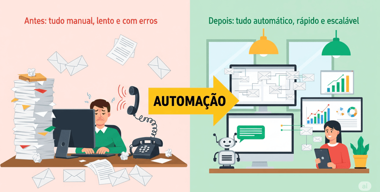 um homem sentado em uma mesa com um computador e uma mulher