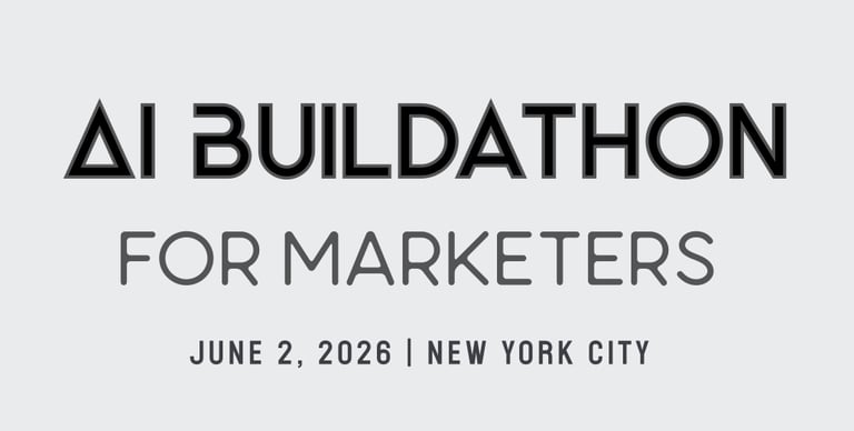 AI Buildathon for Marketers in NYC June 2
