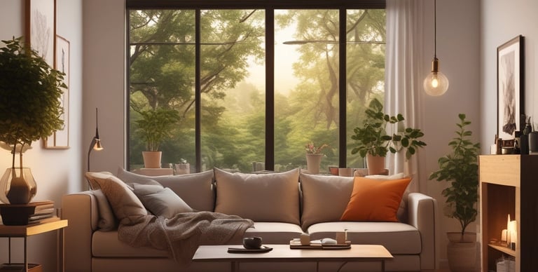 Bright living room with modern inventory