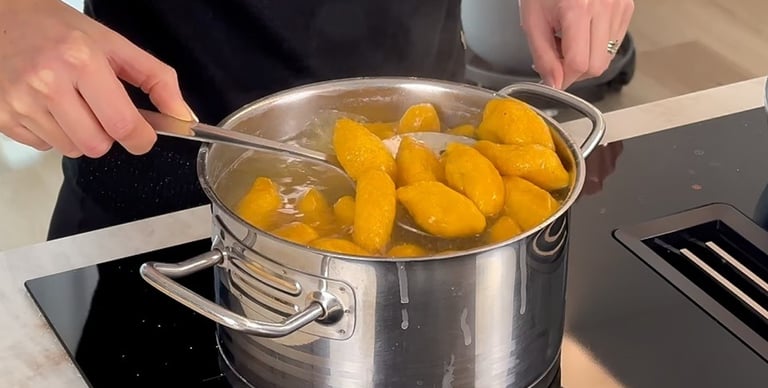 Gnocchi are ready when they float