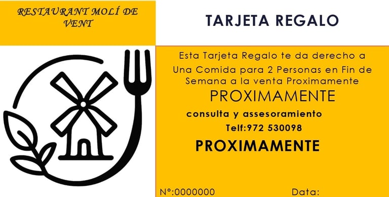TARJETA REGALO