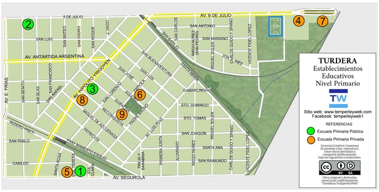 Escuelas Primarias en Turdera