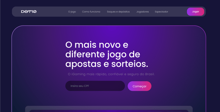 Landing page da Dot10