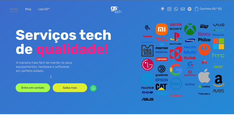 Site da GeoServices™ Tech