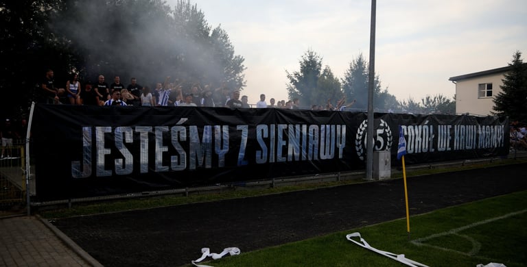 transparent na zamówienie oprawa meczowa stadion ultras doping