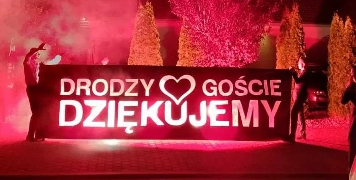 piro baner weselny podziękowania dla gości