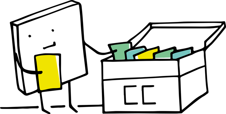 pixel cell looks through file box