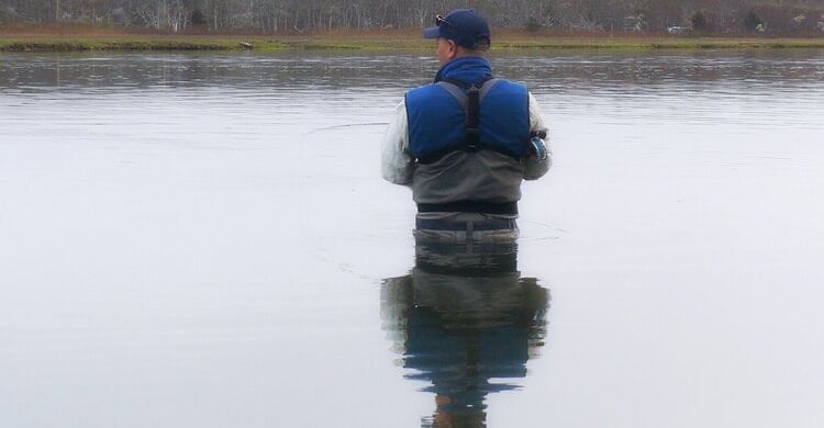Sergio Fluke Fishing in the Back Bays
