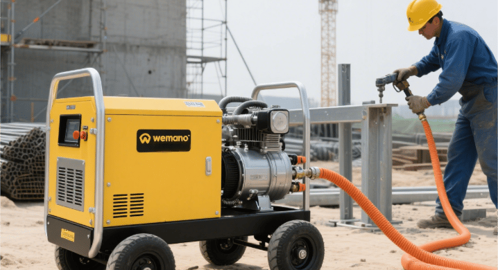 Gas Rotary Screw Compressor for Construction