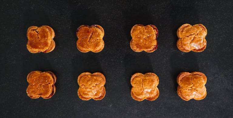 bouchées de gâteau basque Pommiers