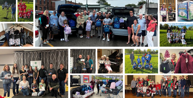 Collage of Kiwanis Projects