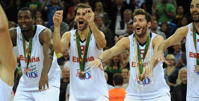 SPain national basketball team winning gold in 2011 Eurobasket