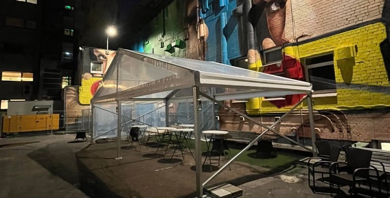 Modulinis paviljonas 10m pločio