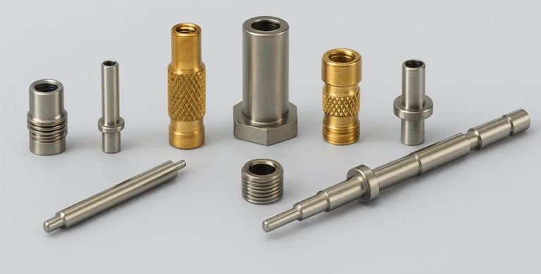 Swiss screw machining components