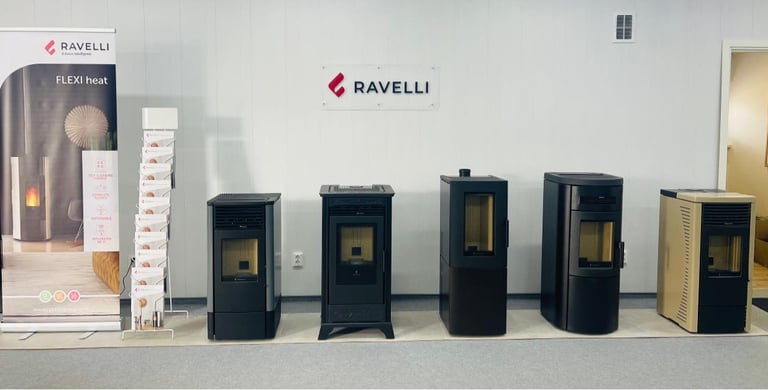 Granulinės krosnelės Ravelli