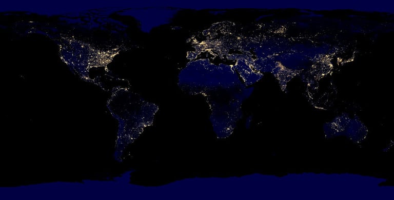 NASA's view of Earth at night