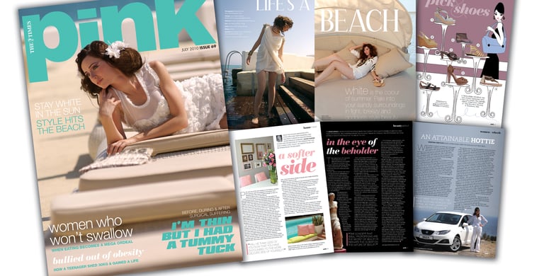 magazine design pink malta