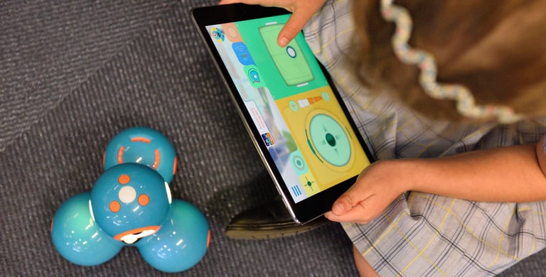 a child playing with a phone phone