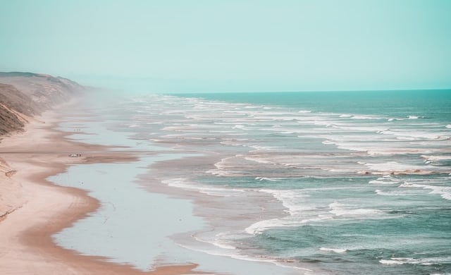 restorative walk along a beautiful beach