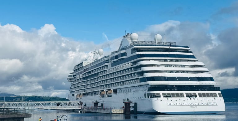Cruise ship at greenock port