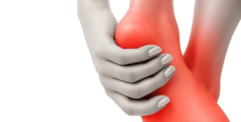 Person unable to bear weight on foot due to ankle pain.