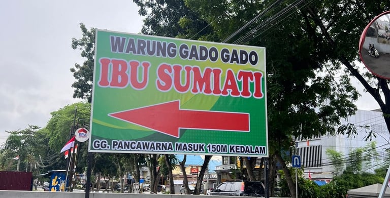 Gado-Gado Ibu Sumiati: Gado-Gado Terenak di Kota Pontianak, Lokasi di Jl. M. Sohor Gg. Pancawarna