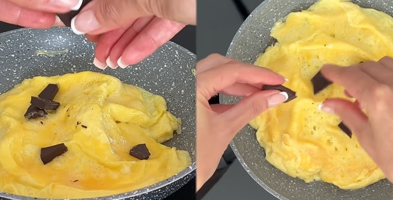 Add chocolate & toppings