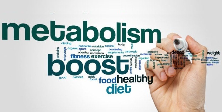 a person writing a word cloud of words about the benefits of a diet