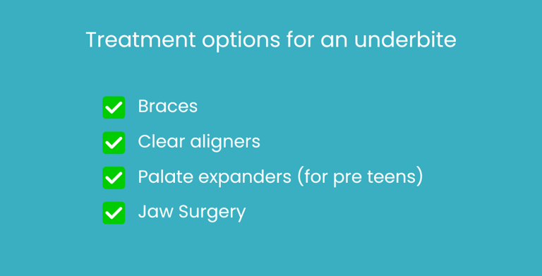 treatment options for an underbite