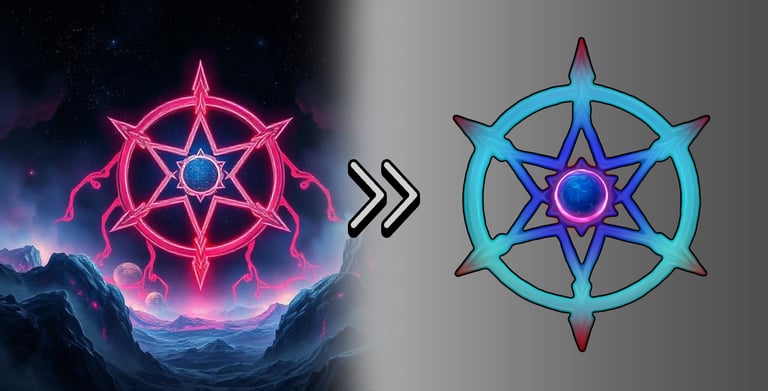 AI image turned into a logo