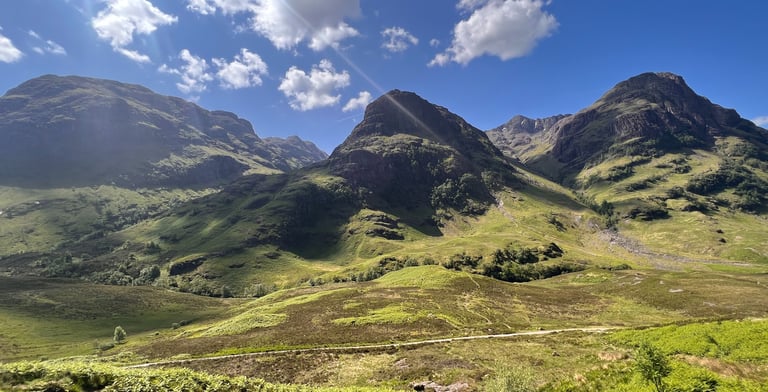 Three sisters of glencoe hills