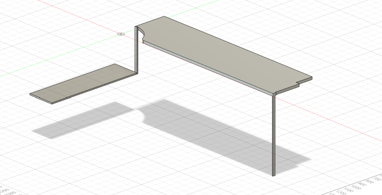Croquis d’un meuble sur mesure, création artisanale à Marseille.