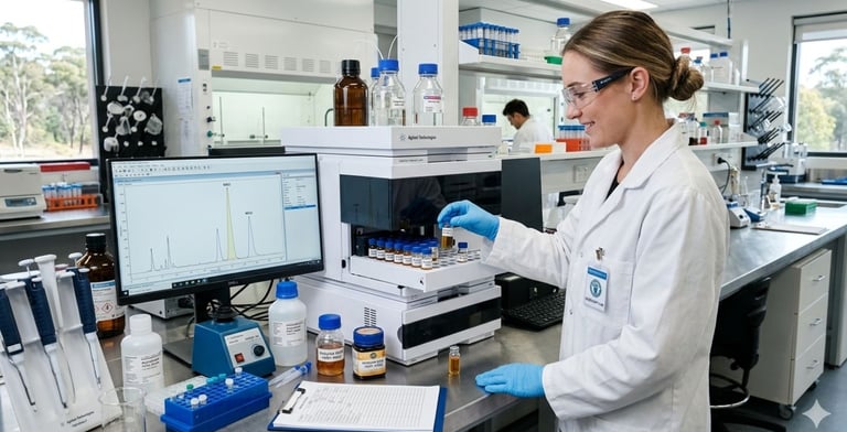 HPLC machine used for MGO (methylglyoxal) chemical analysis of Manuka honey