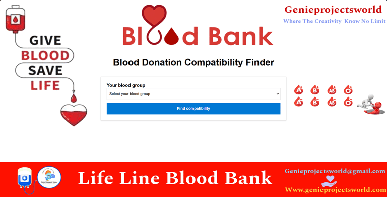 Blood Bank Management System - Blood Donation Compatibility Checker Page