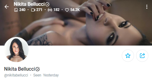 Nikita Belluci OnlyFans