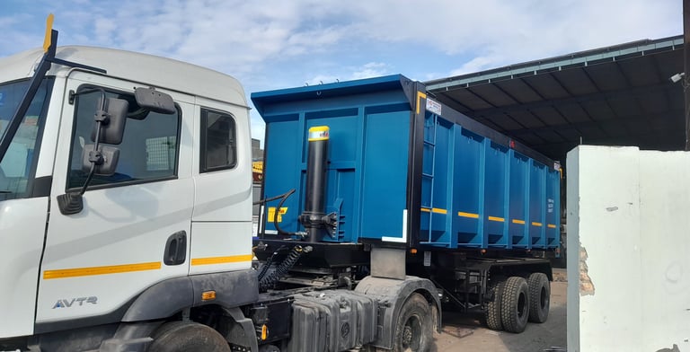 Latest model hydraulic tip trailer by MS Engineering Works – heavy-duty, ICAT approved design