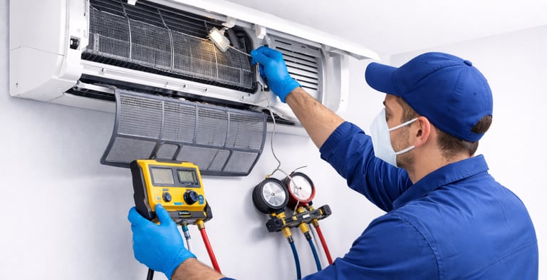 Diagnostic technique et nettoyage de climatisation