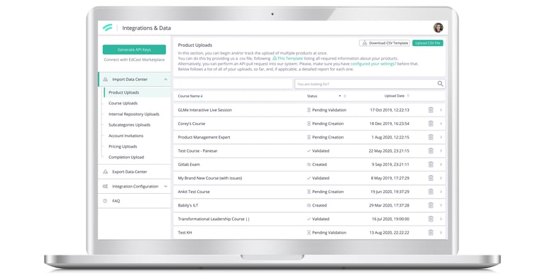 Integrations & Data Preview