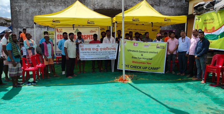 Eye Camp at Ultratech Cement Depot