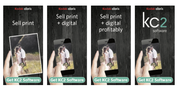 Series of online and social media ads for professional photo studio management