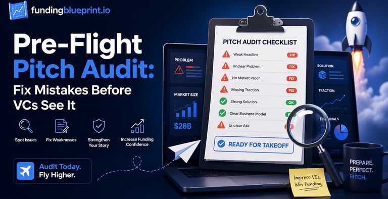 Pre-Flight Pitch Audit Fix Mistakes Before VCs See It