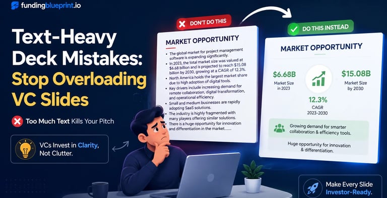 Text-Heavy Deck Mistakes Stop Overloading VC Slides