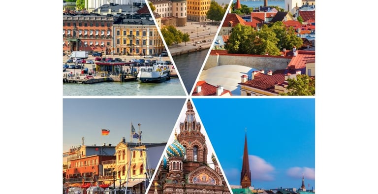 Guia de portos do mar báltico.